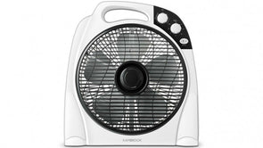 Kambrook 30cm Arctic Box Fan/3 Speed/2 Hour Timer/Rotating air Output/Handle - TheITmart