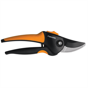 Fiskars Medium Soft Grip Bypass Pruner - Black & Orange