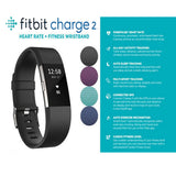 Fitbit Charge 2 HR Heart Rate Activity Tracker + Large Fitness Wristband Monitor - TheITmart