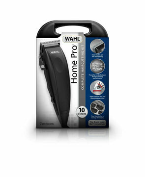 Home Pro 10pc Clipper/Self-Sharping Blades/4 Guide/1 Styling Combs/Cleaning brsh - TheITmart