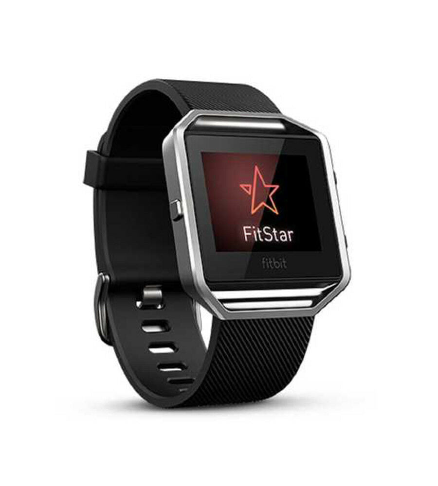 Fitbit Blaze Silver Small/Workout/Sleep Tracking/Alarm/Music Control/Touchscreen - TheITmart