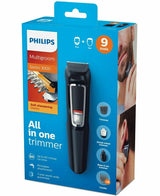 Philips 3000 Series /15 9-in-1 Face & Hair Multigroom Kit Rechargeable 6 Combs - TheITmart