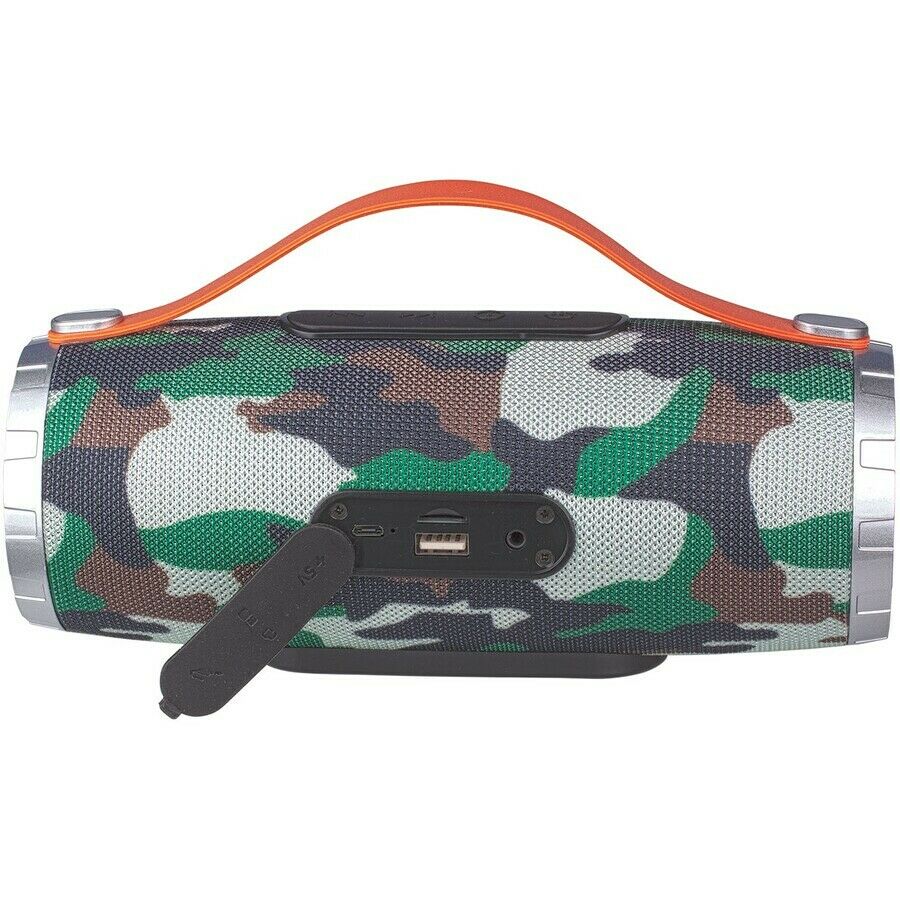 Laser Bluetooth Tube Rechargeable Speaker/FM Radio/SD Card/USB/AUX - Camo - TheITmart