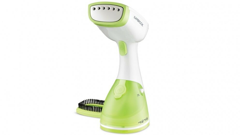 Kambrook KSS120GRN Swift Steam Garment Steamer/Lightweight/1100W/250ml/Fab Brush - TheITmart