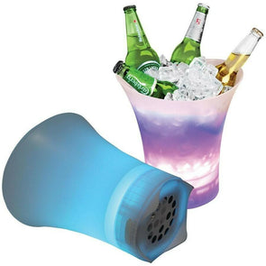 Laser Portable LED Ice Bucket Bluetooth Speaker/Detachable Base/Buck Rechargable - TheITmart