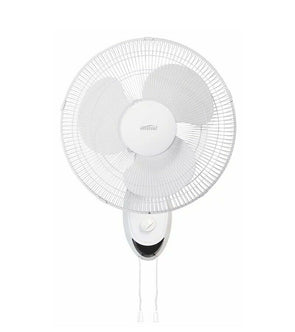 Mistral 40cm Pull Cord Wall Fan 3 Speed/Easy Wall Mount/Fixed/Oscillating - TheITmart