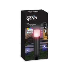 Mirabella Genio Wi-Fi 4 Black LED Garden Path Light Kit