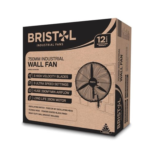 Bristol 750mm Wall Industrial Wall Fan