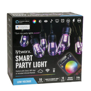 Lytworx 10 LED Smart Connect Party Lights - Multi/Assorted