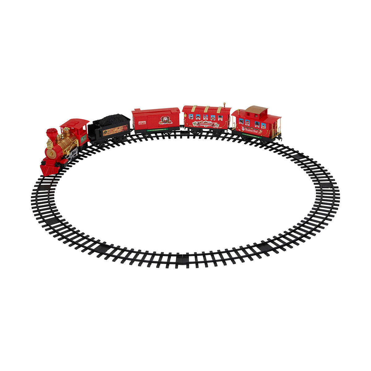 Christmas Train 21 Piece /Battery Operated with  authentic sounds/ Easy Track Assembly - TheITmart