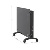 Arlec 2200W Black Grid Connect Smart Glass Panel Heater