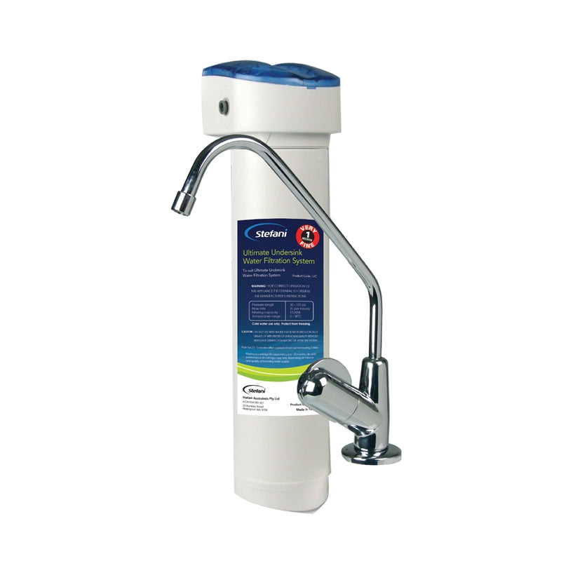 Stefani Under Counter Water Filter Unit Quick Chang 1.0 Micron - TheITmart