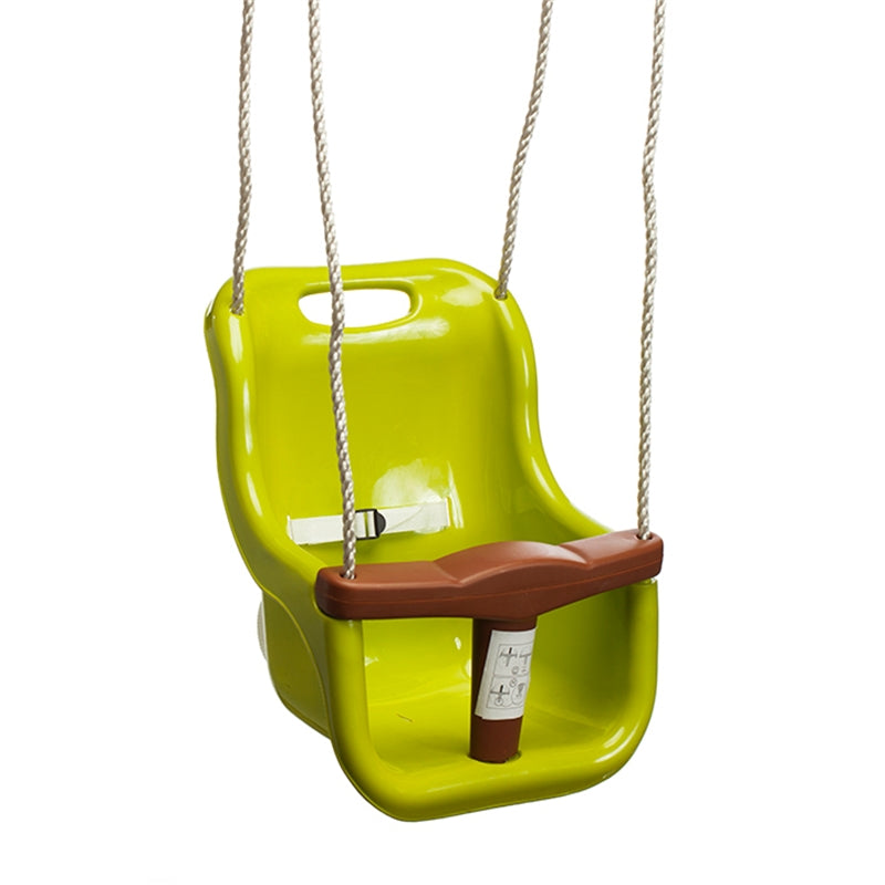 Swing Slide Climb Green / Yellow Plastic Baby Swing Seat