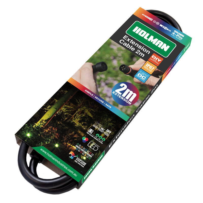 Holman RGB Colour Garden Light Extension Cable - 1m /2m/ 5m/ 10m
