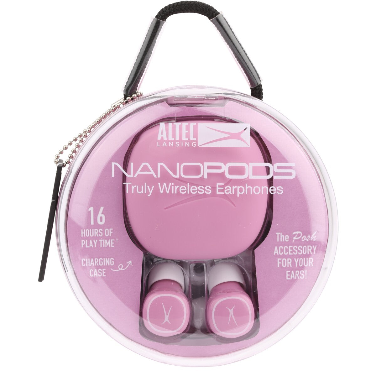Altec Lansing Waterproof Bluetooth NanoPods - Charcoal Grey and Purpley Pink