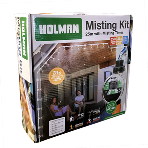 Holman Misting Kit 25m With Misting Timer/Fully Expandable System/ Ideal for Pet Areas