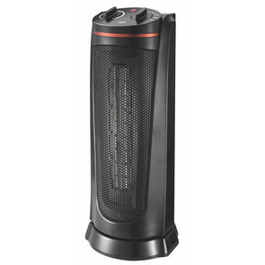 Click 2000W Black Ceramic Tower Heater / Overheat Protection