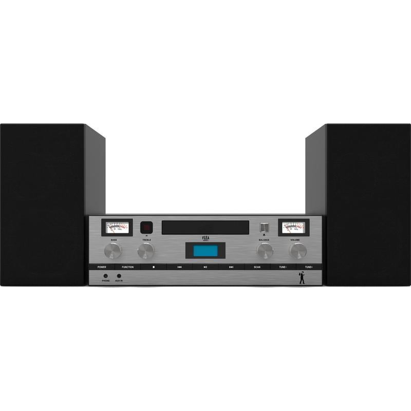 Flea Market Bluetooth Mini Hi-Fi System/ CD Player/ 2 Speakers - TheITmart