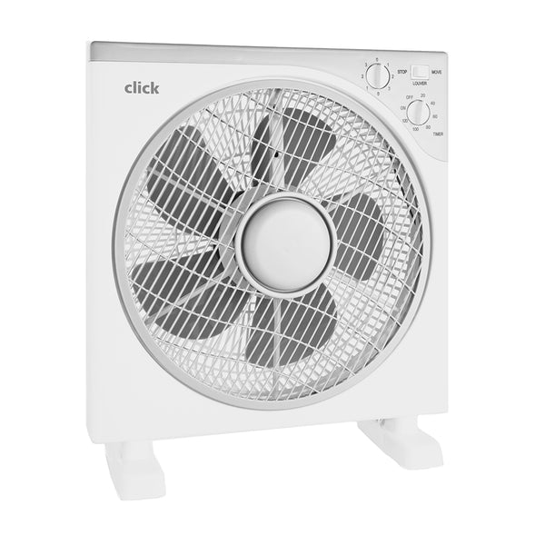 Click 30cm White Box Fan