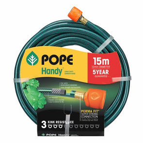Pope 12mm x 15m Handy Garden Hose with Strength and Durability