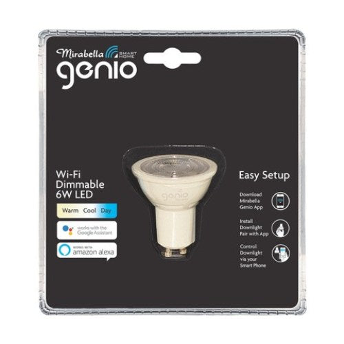 Mirabella Genio Wi-Fi Dimmable 6W LED Light / App controlled