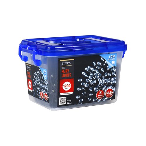 Lytworx 1200 LED White Low Voltage Fairy Lights