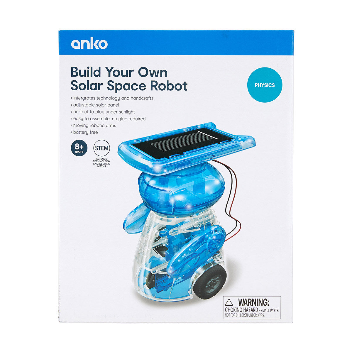 Anko Build Your Own Solar Space Robot Kit for Ages 8+ Years