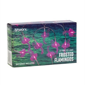 Lytworx 20 Pink Flamingo LED Battery Operated Party Lights Colour Other