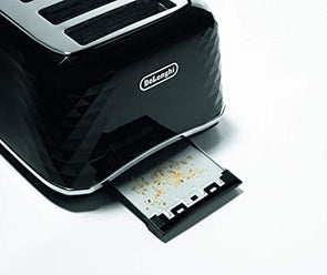 Delonghi Brilliant 4 Slice Design Toaster - Black /CTJ4003BK