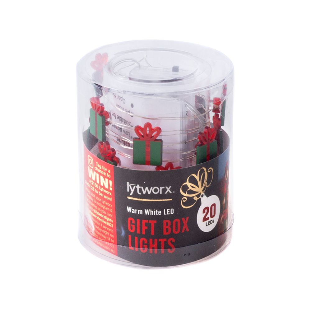 Lytworx 20 LED Festive Novelty Pin Wire Lights with Batteries/16 Different Styles