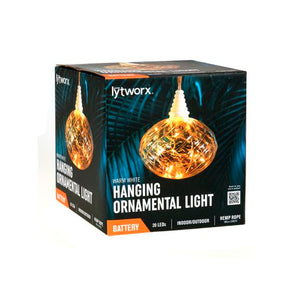 Lytworx Warm White Battery Operated Hanging Ornamental Light
