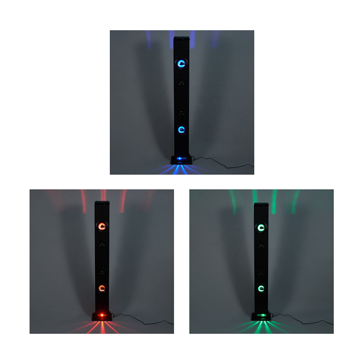 Black Bluetooth Speaker Disco Tower with Remote - TheITmart