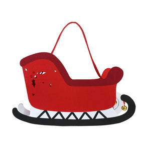 Felt Sleigh - Red