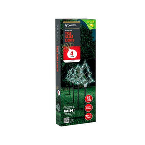 Lytworx 50cm Green Tree Solar Stake Lights - 4 Pack