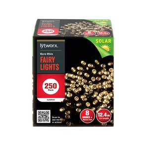 Lytworx Solar 250 LED Fairy Lights / 8 Mode Functions