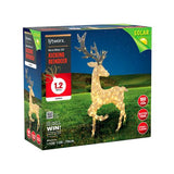 Lytworx 1.2m 180 Warm White LED Solar Kicking Reindeer - TheITmart