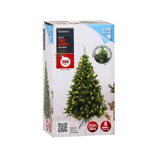 Lytworx 240 LED Warm White Easy On Tree Lights