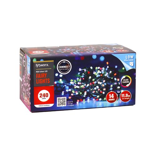 Lytworx 240 LED RGB Colour Connectable Fairy Lights - TheITmart