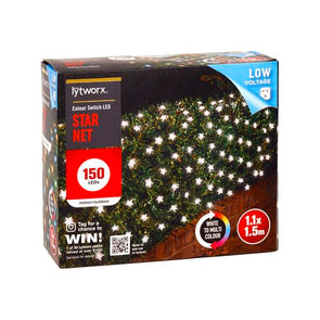 Lytworx 150 LED Colour Switch Star Net Light/1.1m x 1.5m Net Size