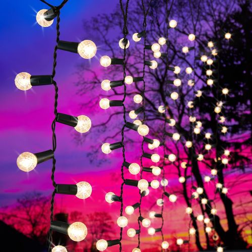 Lytworx 240 LED Warm White Ball Curtain Lights