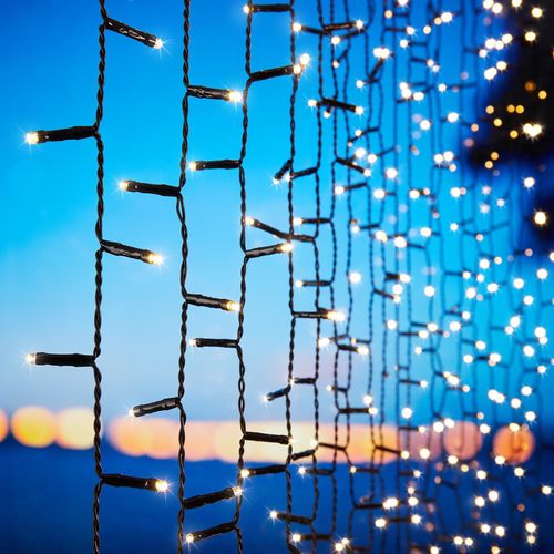 Lytworx 300 Warm White LED Solar Curtain Lights