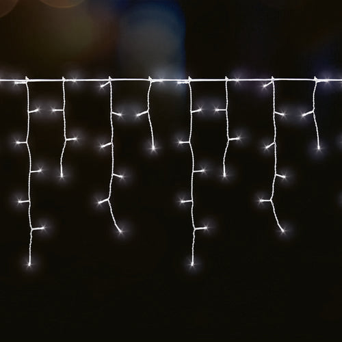 Lytworx 5.9m Solar & USB 300 LED Icicle Lights-White/8 Modes - TheITmart