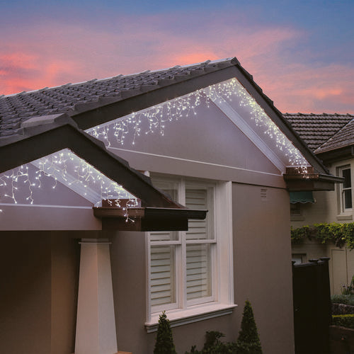 Lytworx 720 White Snowing Icicle Solar LED Lights - TheITmart