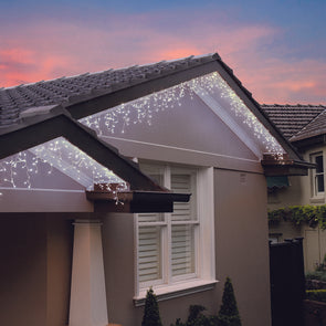 Lytworx 720 White Snowing Icicle Solar LED Lights