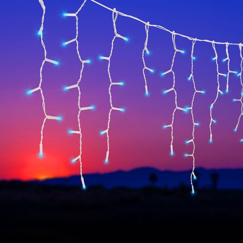 Lytworx 384 Solar Colour Switch LED Icicle Lights
