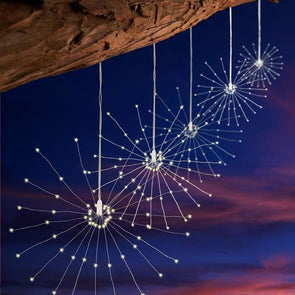 Lytworx 300 LED Warm White Solar Firework Curtain Lights