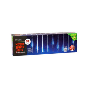 Lytworx 2.7m 240 LED White Solar Meteor Shower Lights