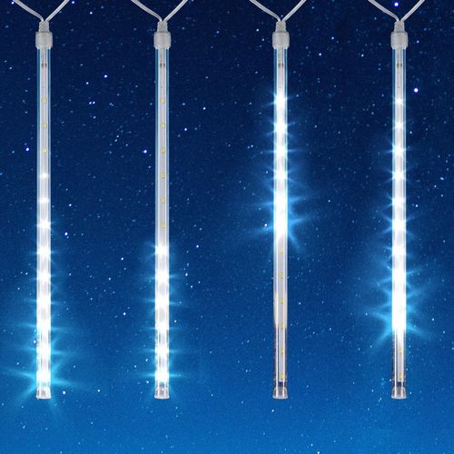 Lytworx 2.7m 240 LED White Solar Meteor Shower Lights