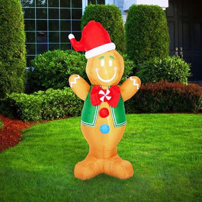 Lytworx Low Voltage 1.2m Inflatable Gingerbread Man/Suitable indoor/outdoor