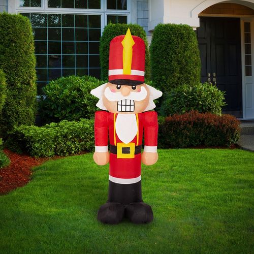 Lytworx 1.2m Low Voltage Festive Inflatable Nutcracker/Suitable for indoor & outdoor